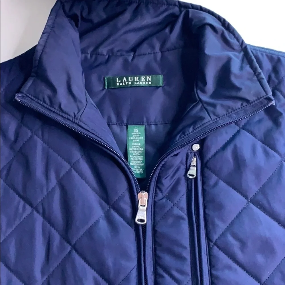Ralph Lauren XS Kids Navy Quilted vest outerwear
